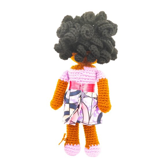 Ife Wearing Kitenge Skirt from Ms Kenya Doll Custom-Made Collection - Picture 5 of 5